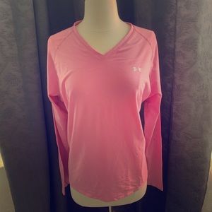 Women’s Pink Under Armour Long Sleeve Shirt SizeXL